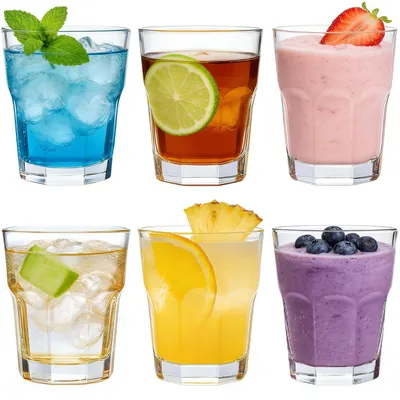 Gläserset 6er-Pack, 240 ml, stapelbar, transparent, 8,3 cm hoch