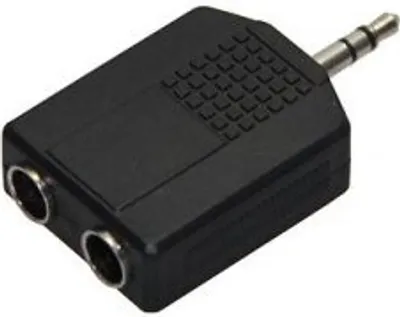 Produktbild von goobay Audio-Adapter 3,5 mm stereo Stecker auf 2x6,35 mm stereo Kupplung