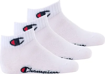 Produktbild von Champion Kinder Socken, 3er Pack - Quarter, einfarbig Weiß 27-30