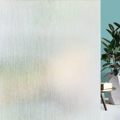 Milchglasfolie selbstklebend 90 x 300 cm, Sichtschutz, weißes Seidenmuster