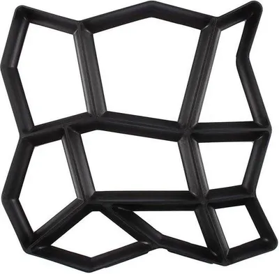 Immagine prodotto di Set di pavimentazione Stein, griglia 9, dimensioni 43 x 43 x 4 cm - Bordatura in cemento per giardino, set per pavimentazione fai-da-te