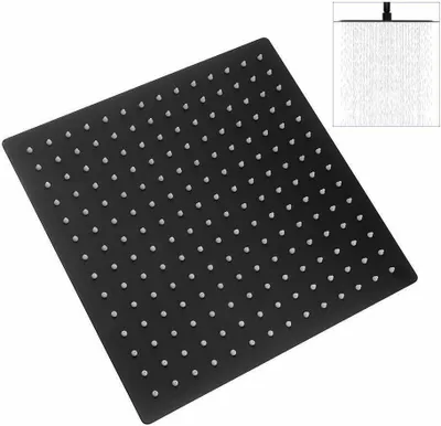 Produktbild von 40*40cm Kopfbrause Regendusche Regenbrause Brausekopf Duschbrause Edelstahl poliert 1/2"