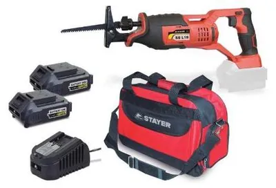 Zdjęcie produktu dla akumulatorowa pilarka tarczowa 18 V, SS L18 SET (2 akumulatory 2,0 Ah + ładowarka + kabel), STAYER