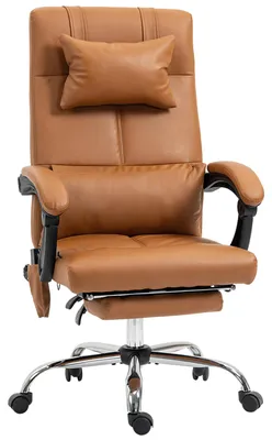 Produktbild von Vinsetto Bürostuhl mit Massagefunktion, Ergonomisch Chefsessel mit Liegefunktion