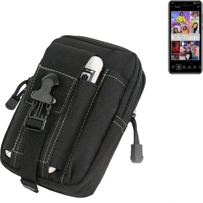 Produktbild von K-S-Trade Gürtel Tasche kompatibel mit Huawei Y8p Gürteltasche Holster Schutz Hülle Handy Hülle Smartphone outdoor Handy-Hülle schwarz