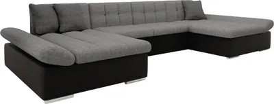 Produktbild von MIRJAN24 Ecksofa Alia mit Regulierbare Armlehnen, U-Form Schlafsofa vom Hersteller mit Zwei Bettkasten, Wohnlandschaft (Soft 011 + Lux 05 + Lux 06)