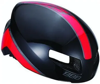 Produktbild von BBB Tithon BHE-08 Helm glossy schwarz/rot Kopfumfang M | 55-58cm