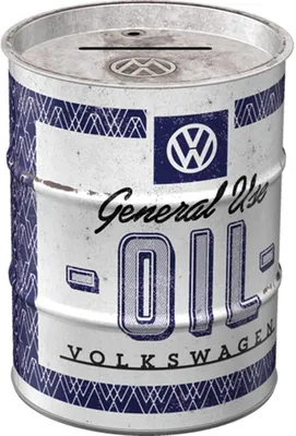 Zdjęcie produktu dla Metalowa Skarbonka - Beczka Vw General Useoil