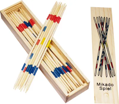 Produktbild von Mikado Spiel in Holzbox