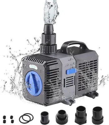 Productafbeelding van Famanu vijverpomp 3600 liter per uur – Energiezuinig en stil, geschikt voor tuin en aquarium