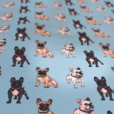 Produktbild von OUTDOOR DEKOSTOFFE OXFORD mit Motiv Bulldogge I DR001