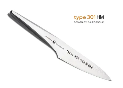 Produktbild von CHROMA Type 301 hammered - Kleines Kochmesser - Design by F.A. Porsche - P-04HM