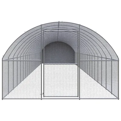 Zdjęcie produktu dla vidaXL Kurnik zewnętrzny 3x20x2 m Stal ocynkowana