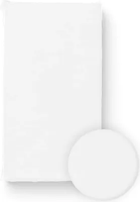 Obrázok produktu pre Vložené prestieradlo 60x120 jersey prestieradlo do postieľky biele Bocioland
