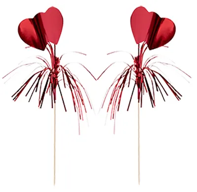 Image de Papstar Party Picker Amore coeurs rouges hauteur 22cm 100 pièces