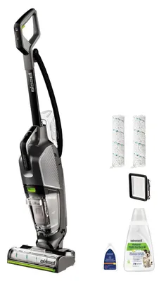 Obrázok produktu pre Bissell CrossWave Hydrosteam Pet Pro, Vertikálny vysávač, Bezvreckové, Čierna, Strieborná, 0,82 L, 0,64 L, Suché a mokré