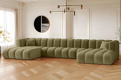 Produktbild von Kaiser Möbel Ecksofa, U-from, Sofa Grand U XL modular stoff Salvador Olive