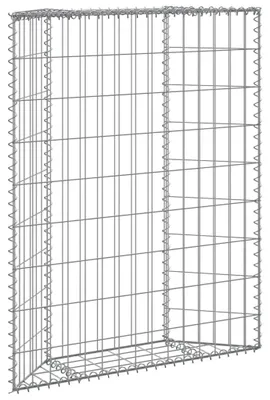 Immagine prodotto di Vidaxl Gabion Planning Trapez 80x20x100 cm zincato Stahl