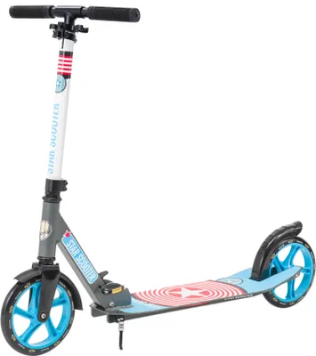 Produktbild von STAR SCOOTER Alu City Tretroller klappbar ab 6 -7 Jahre | 205mm XXL Trittbrett | Grau & Blau