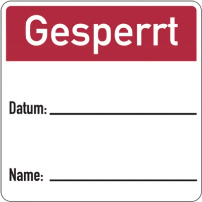 Produktbild von Dreifke® Papieretikett, Gesperrt, 40 x 40 mm - auf Rolle, Papier selbstkleben...