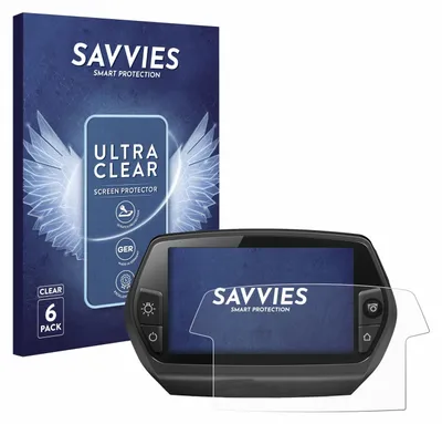 Produktbild von 6x Für Bosch Nyon 2014 Schutzfolie Savvies Displayschutz Display Schutz Folie Klar Transparent