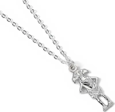 Image de Carat Shop, The Harry Potter Collier & Pendentif Dobby l'elfe de maison (argenté)
