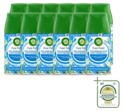Produktbild von 12 x Air Wick Freshmatic Nachfüller Pure Frühlingstau 250 ml - Vorratspackung - 12 Stücke