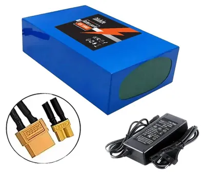 Produktbild von Lithium-Batteriepack, 100Ah Kapazität, kompatibel mit 48V-Systemen, XT30-XT60-Ladegerät