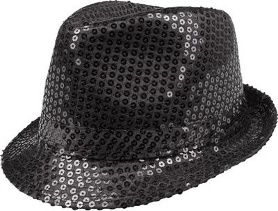 Produktbild von Glitzerhut schwarz