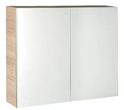 Zdjęcie produktu dla Aqualine Vega - Szafka z lustrem, 800x700x180 mm, dąb platynowy VG880