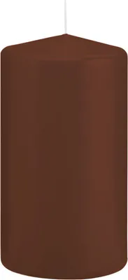 Produktbild von Stumpenkerzen in RAL-Qualität Kastanie Braun Ø 48 x 60 mm, 24 Stück