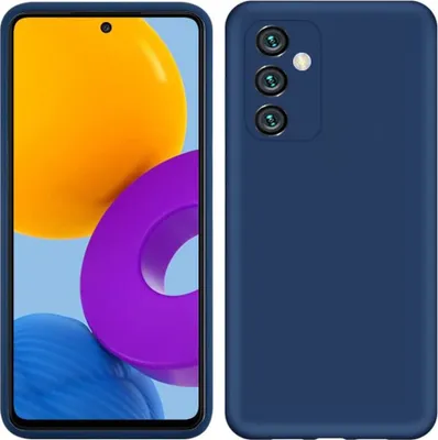 Produktbild von Galaxy M52 5G Hülle, Flüssig Silikon Weich Gummi Schutzhülle für Samsung Galaxy M52 5G Blau