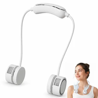 Produktbild von Nackenventilator mit Kühlfunktion,Nackenstütze und freihändigem Design, 3 Geschwindigkeitsstufen,geeignet für Arbeit, Reisen,Outdoor Sport und Zuhause