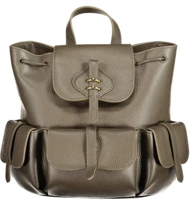 Produktbild von Damen-Rucksack Braun mit Kontrastdetails | Vielseitig & Stilvoll