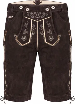 Produktbild von PAULGOS Herren Trachten Lederhose - Kniebund - Echtes Leder - Größe 44 - 60