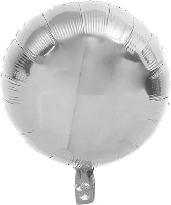 Produktbild von Folienballon rund, Silber, ca. 45 cm