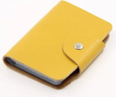 Produktbild von Stylische gelbe Dokumentenhülle aus Leder - Praktisch und leicht KP12517