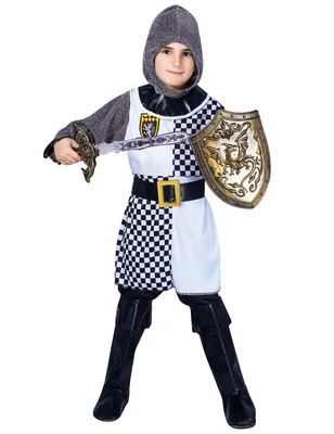 Produktbild von Ritter-Kostüm für Jungen Faschingskostüm weiss-grau
