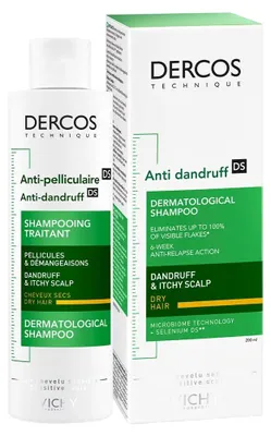 Produktbild von Vichy 3337871330262, Unisex, Shampoo, trockenes Haar, 200 ml, Antischuppen, Flasche