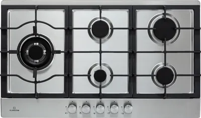 Produktbild von Klarstein Ignito Chef Edition, 5 varných zón, plynová varná deska, 5 hořáků, hořáky Sabaf, sklokeramický povrch