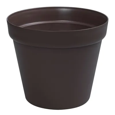 Image de Pot de fleurs marron Classic Round 58x51 cm Hardy Plastic