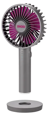 Obrázok produktu pre Unold Breezy II, Šedá, Purpurová, 10 cm, 1 ventilátor/ventilátory, 8 h, Ručný ventilátor, Biela