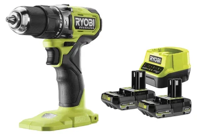 Immagine prodotto di Trapano avvitatore a percussione a batteria Ryobi RPD18BL1-2C20S 18 V brushless 2 x 2 Ah