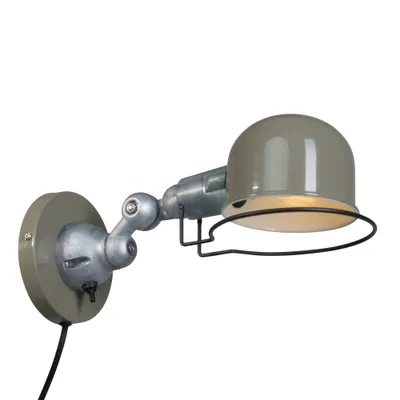 Productafbeelding van Retro wand leeslamp Davin 29cm retro groen