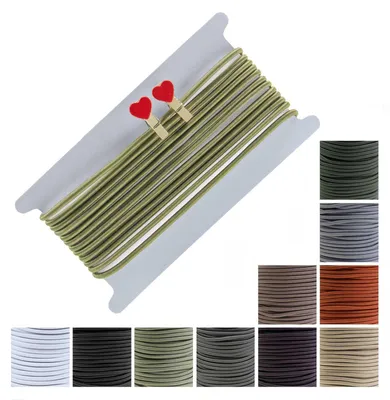 5m extra starke Gummikordel 5mm oliv