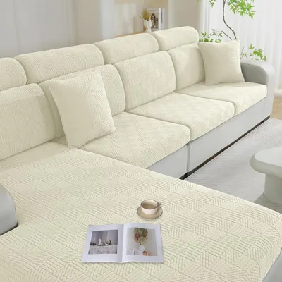 Produktbild von Sitzkissenbezug Stretch Beige 1 Sitzer 2er Set