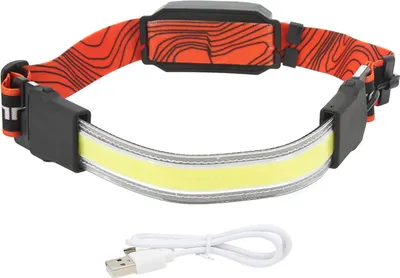 Image de Lampe frontale LED, lumière puissante, tête de pêche rechargeable par USB pour les activités de plein air