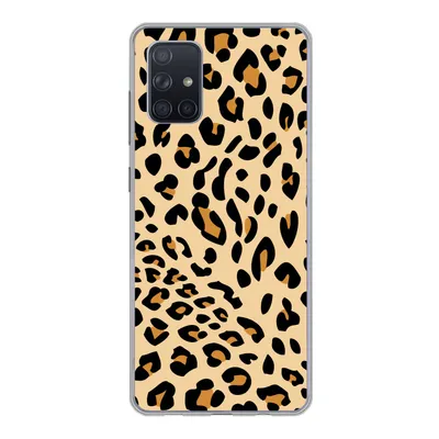 Produktbild von MuchoWow® Handyhülle Schutzhülle Hülle für Samsung Galaxy A51 5G Tiermuster - Panther - Leopard Silikon Softcase Handy Hülle - Abbildung