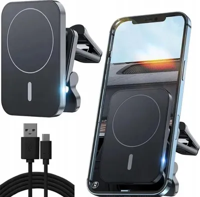 Obrázok produktu pre Magsafe Indukčná Nabíjačka Pre Iphone 15W Magnetický Držiak Do Auta