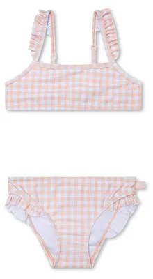 Produktbild von Swim Essentials Bikini – Orange – Sunset Grid